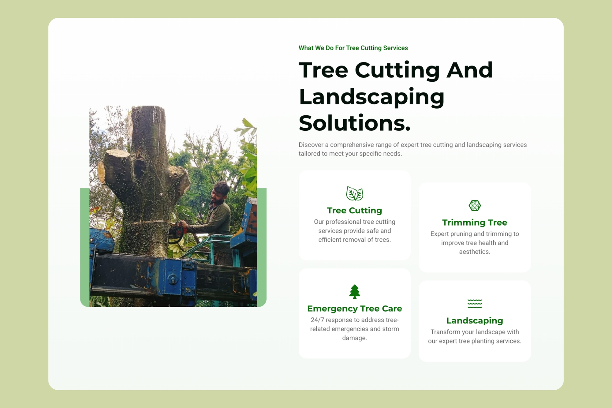 Tree Cutting Sdn Bhd SEO optimized website