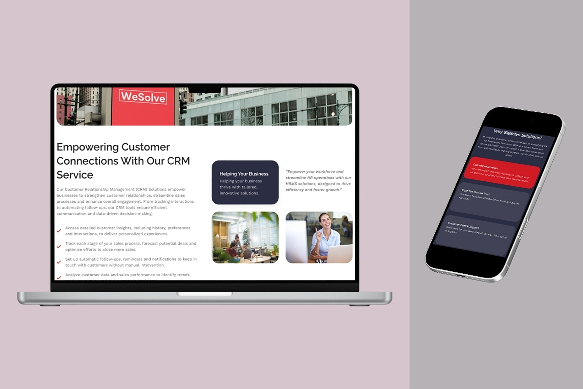 WeSolve Solutions SEO optimized website