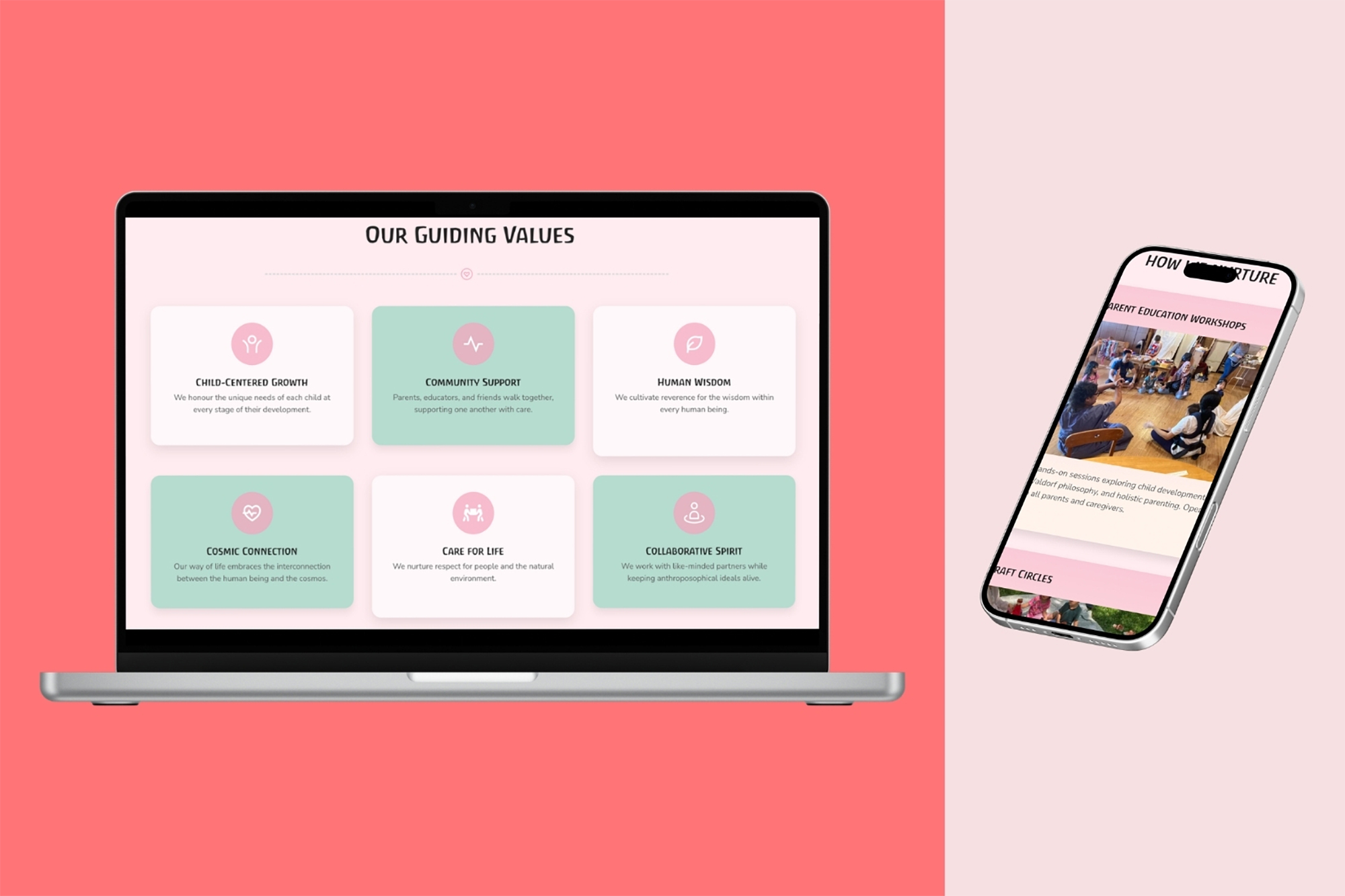 Waldorf Steiner Singapore holistic education website design